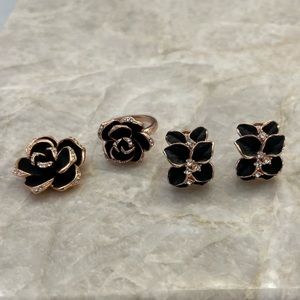 Swarovski Crystal Set Earrings, ring, pendant for necklace